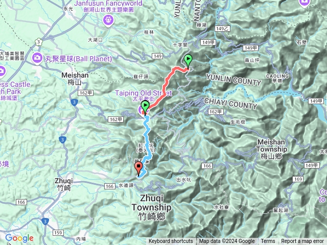 113/9/28-9/29雲嘉七連峰(竹仔岺停車場-太平-阿拔泉真武廟)