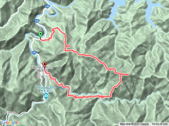 忠治->大桶山->呂奔山->孝義->烏來