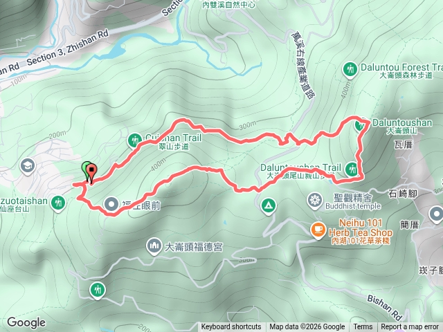 大崙尾山-大崙頭山-翠山步道預覽圖
