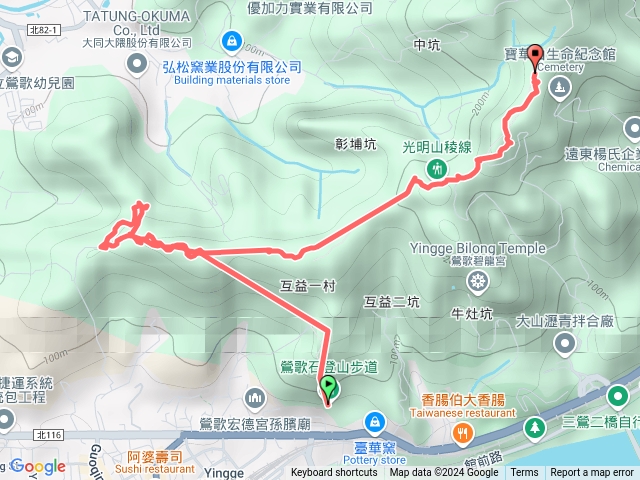 鶯歌石步道忘憂亭光明山到1號百年大榕樹山佳車站