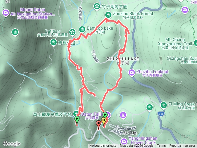 猴崁圳古道環形 │ 草山觀瀑吊橋-猴崁圳古道-竹子湖-水車寮步道-湖田橋-大屯瀑布預覽圖