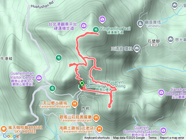 尖山步道、鷹仔尖、尖山連峰、大崩壁、凌雲尖、駱鴕嶺、觀音山硬漢嶺