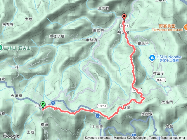 2026、6、20月扇湖山大岩壁O型走預覽圖