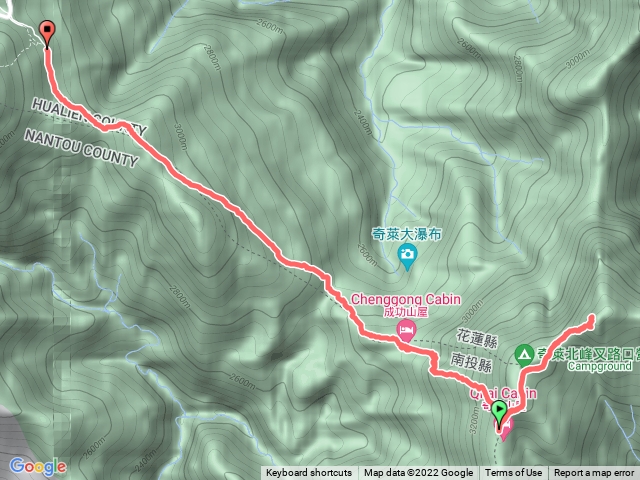 奇萊主北D2-稜線營地來回北峰出奇萊登山口