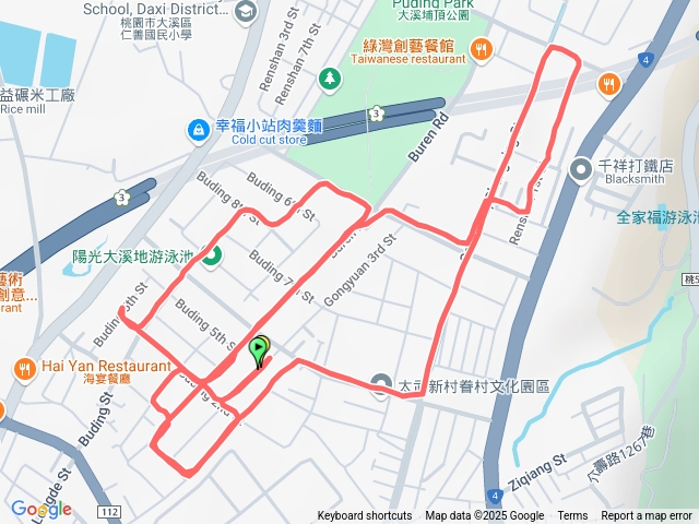 大溪周圍路跑預覽圖