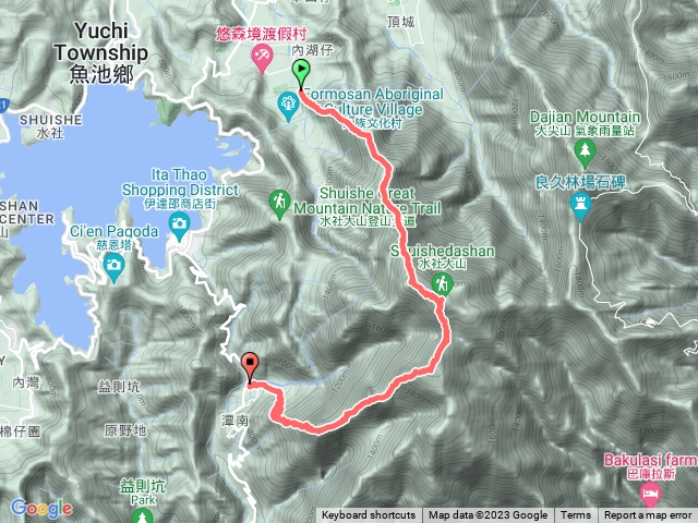 2023-11-12 水社大山北南縱走(北稜線進、潭南線出)