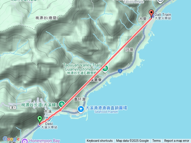 桃源谷道（犀利縱走）大溪到大里預覽圖