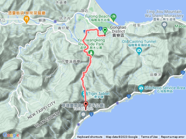 福隆火車站 草嶺古道 大里火車站