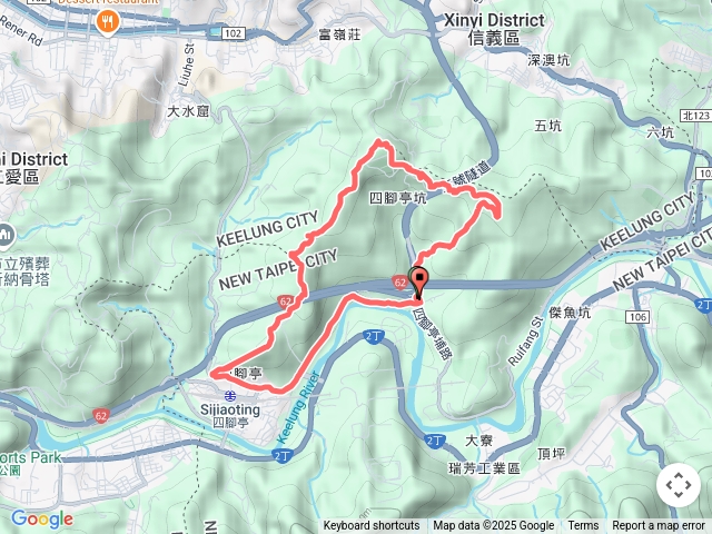 四腳亭炮台-月眉山-大坑埔山O型