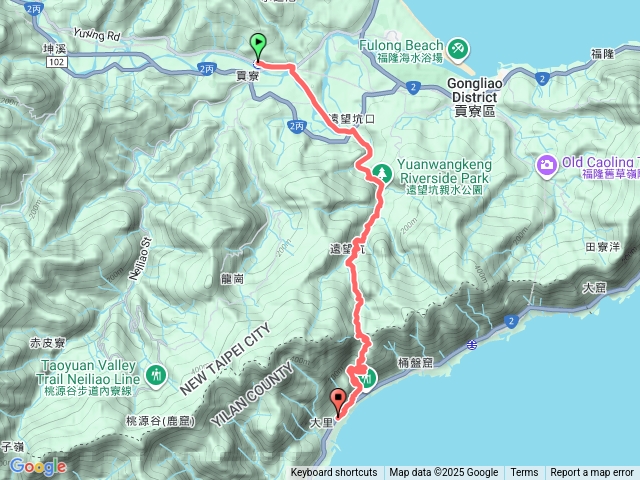 20251120 草嶺古道 ( 貢寮車站 至 大里車站)