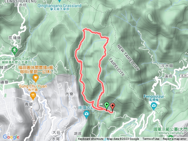 內雙溪古道，北五指山，荷蘭古道