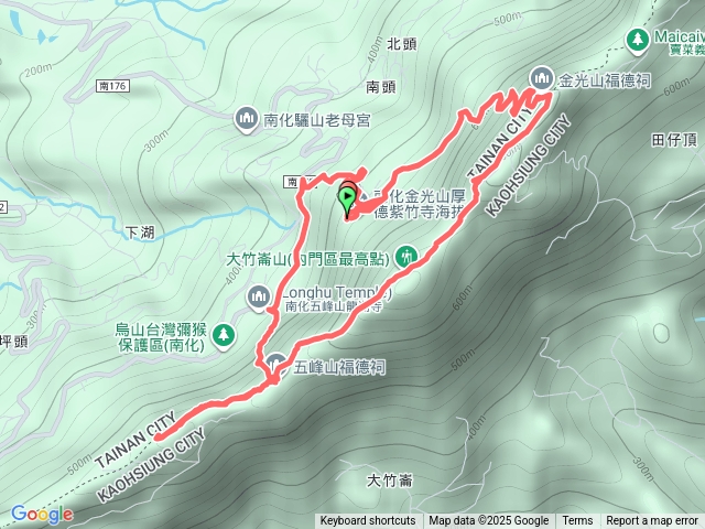 20251025南化龍湖寺至紫竹寺O繞(石松子山.大竹崙山.竹子尖山)
