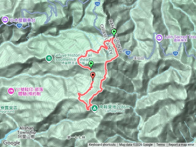 兒玉山、東洗山、北霞山、特富野古道〕預覽圖