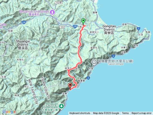 貢寮車站-大嶺古道-桃源谷-人腦聖地-大溪車站預覽圖