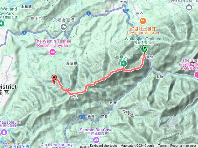 五寮尖縱走 金面山 金山面山