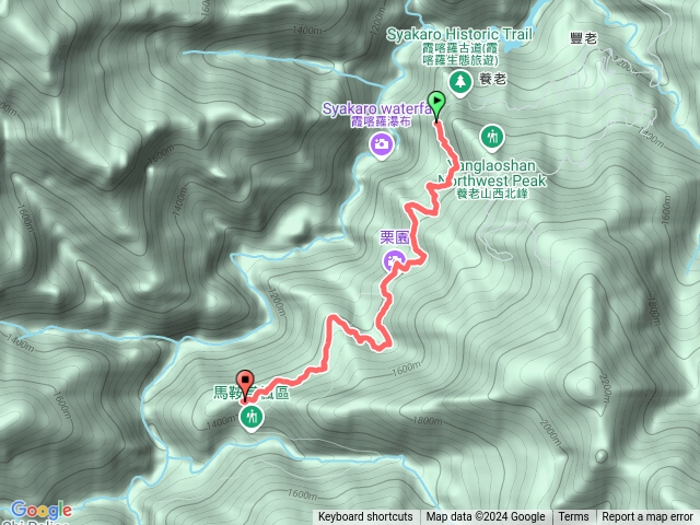 新竹霞喀羅養老至吊橋返回