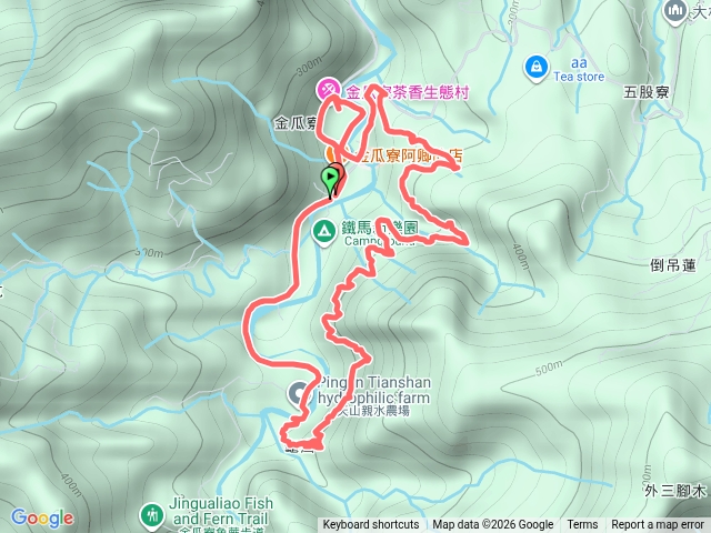 新北 坪林 鐵馬新樂園-天山親水農場-龜窟崙-金瓜寮古水圳步道O形