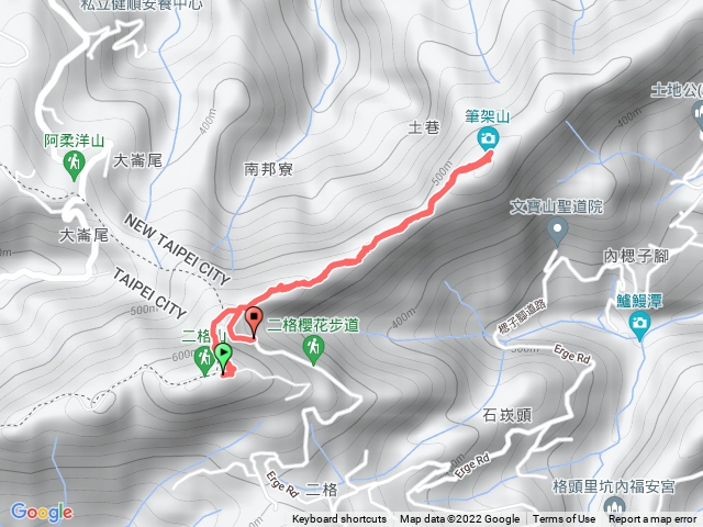 二格山到筆架山