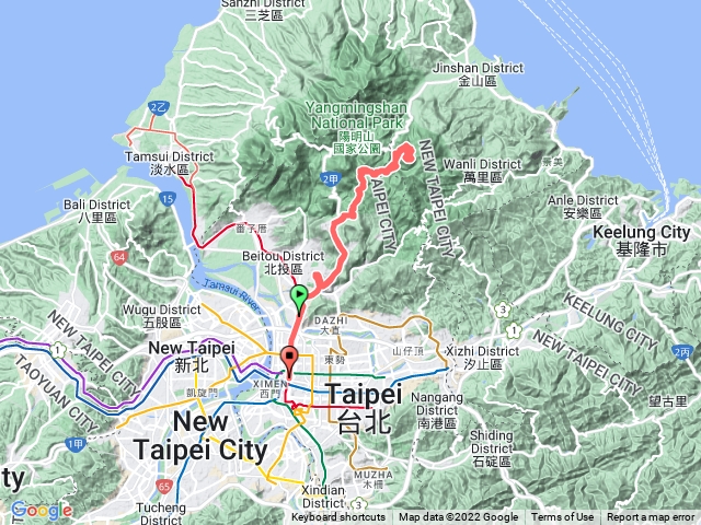 擎天崗.魚路古道(金包里大路).冷水大山.大尖後山.原路回
