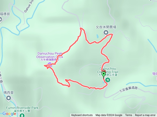 基隆七堵大牛稠登山步道O型