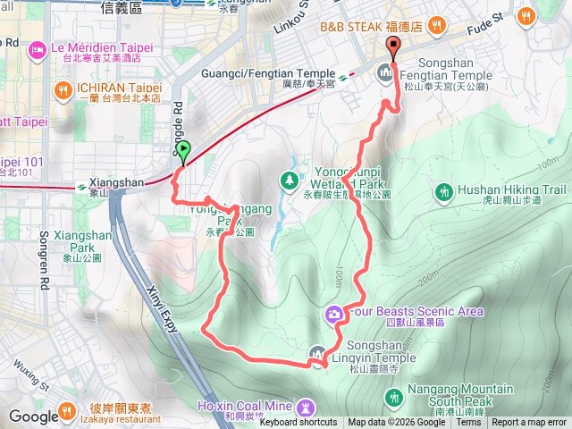 象山崗到慈惠堂奉天宮預覽圖