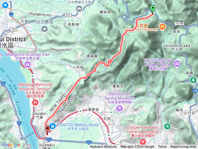 20240921_二子坪面天坪涼亭青天寺三慈宮忠義山登山口關渡捷運站