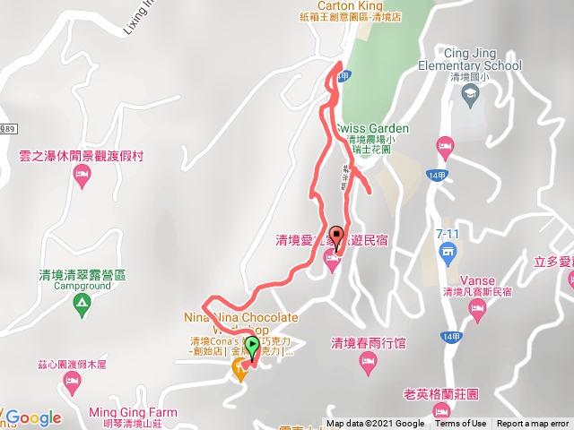 清境落日+櫻花步道