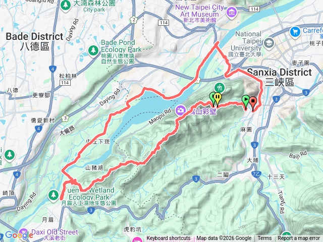 三峽鳶山～大溪（山豬湖）縱走～YouBink回三峽預覽圖
