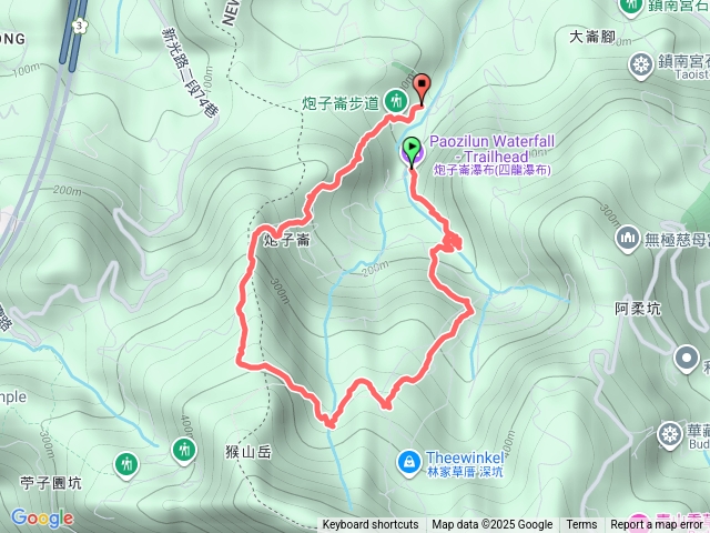 深坑炮仔崙瀑布、巴哈池、萬家香