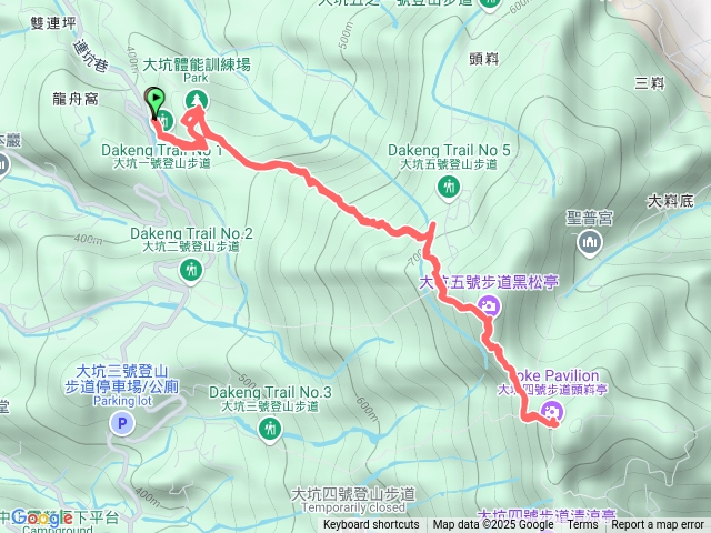 大坑步道1號接五號預覽圖