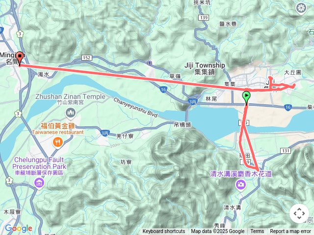 集集清水溝九重葛步道