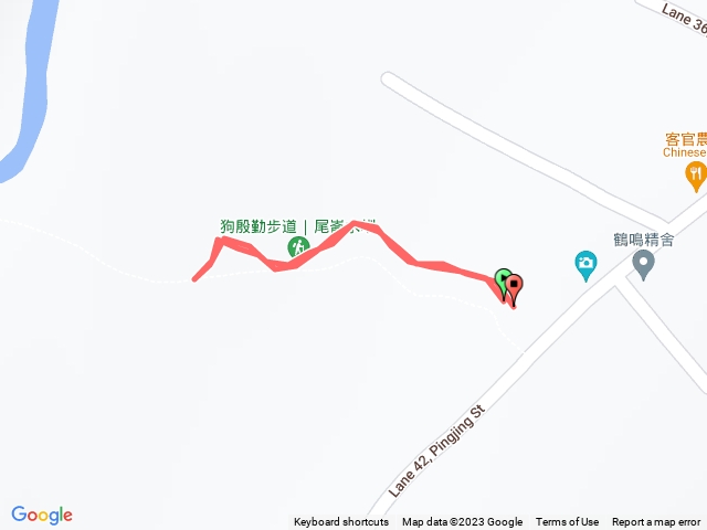 平菁街狗殷勤步道走一小段折返