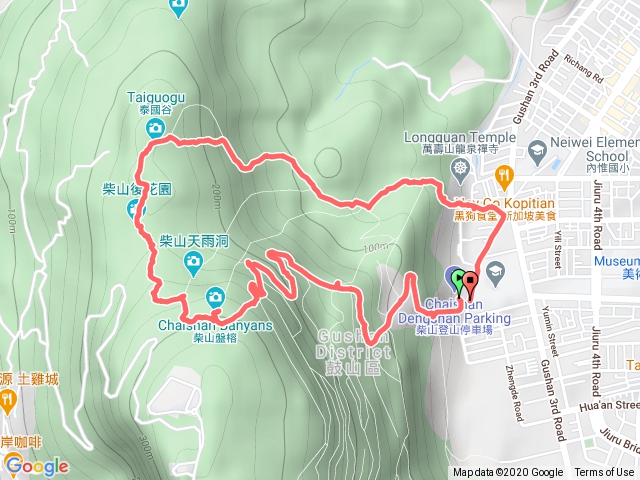 第一次完成爬柴山最大圈