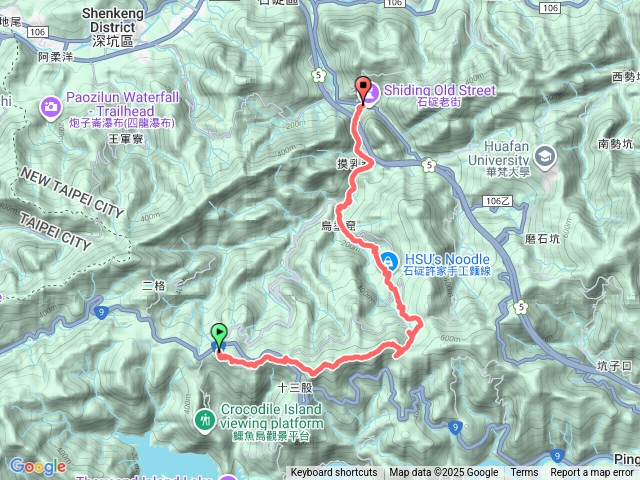 小格頭雲海山粗坑崙山大格門山下石碇老街預覽圖