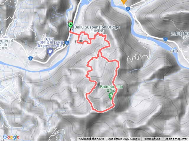 谷關七雄白毛山O型