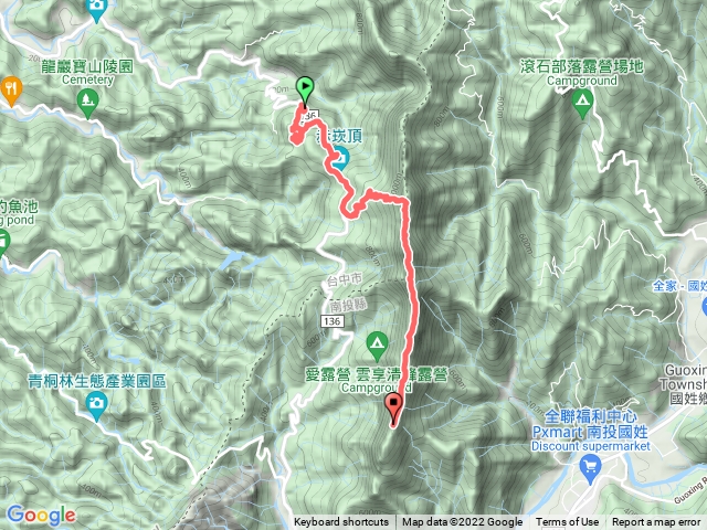 20220109台中太平136上大橫屏山天際線大橫屏山北主南