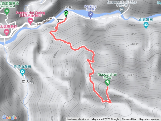 泰安 上島山（鳥嘴山）