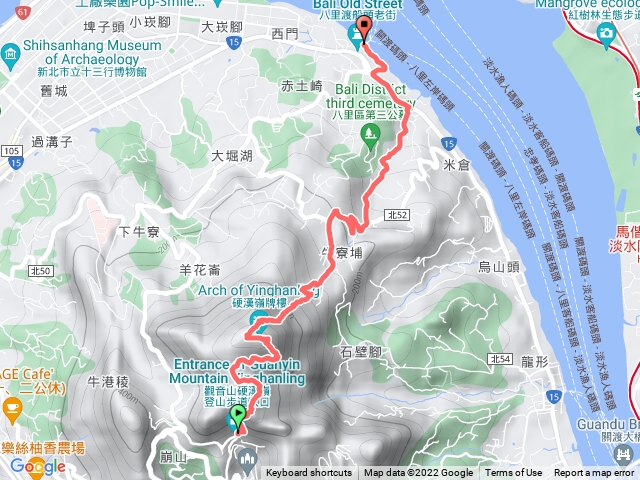 觀音山、八里渡船頭