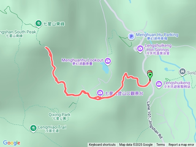 七星山中途折返