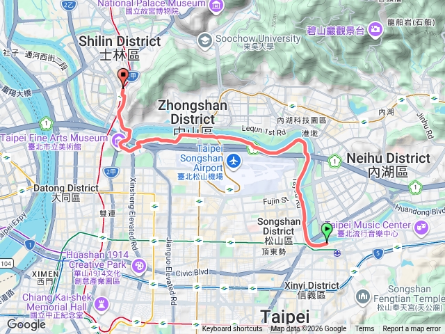 松山彩虹橋-劍潭捷運站