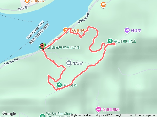 鳶山步道小o路線預覽圖