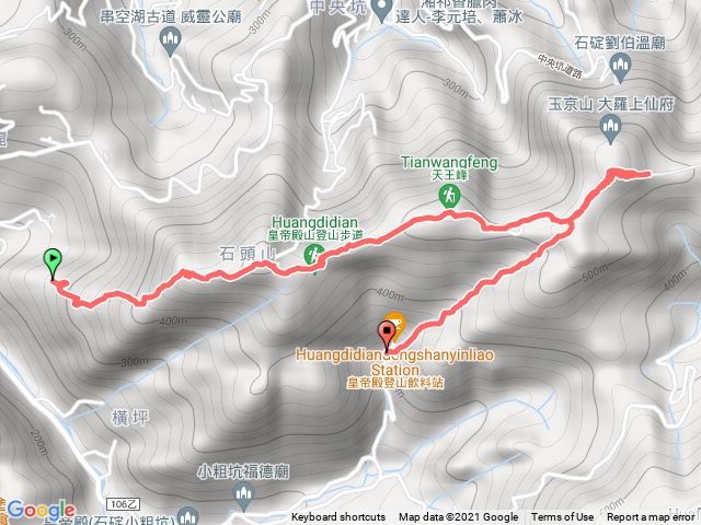 皇帝殿西峯至東峰