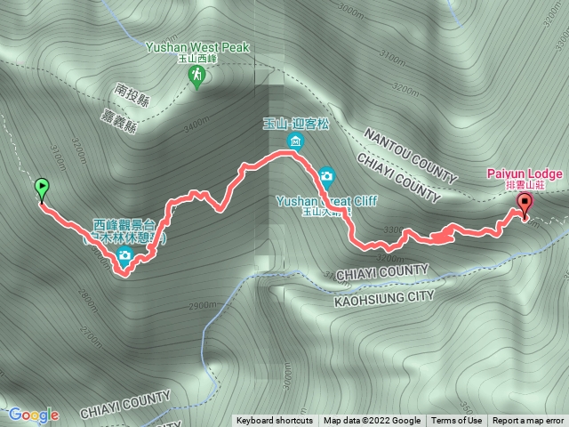 登山口到排雲山莊