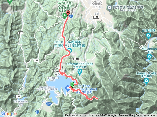 水社大山到水社主峰青年活動中心起登
