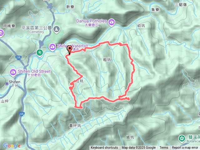 平溪-幼坑崙-內平林山-石龜將軍O型預覽圖