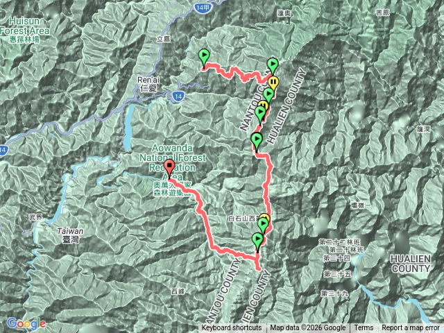 能高安東軍3天大陸池岩壁水源繼續下切有活水、萬里池也有活水、屯鹿妹池水很乾淨預覽圖