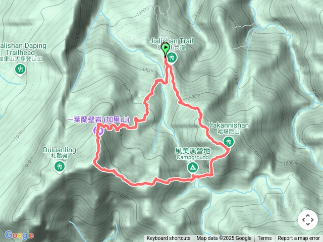 哈加縱走(鹿場登山口來回)