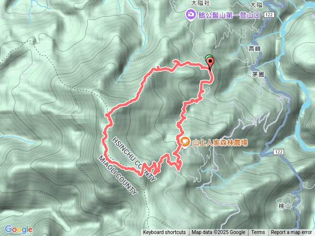 20250719鵝公髻山第二登山口上O型