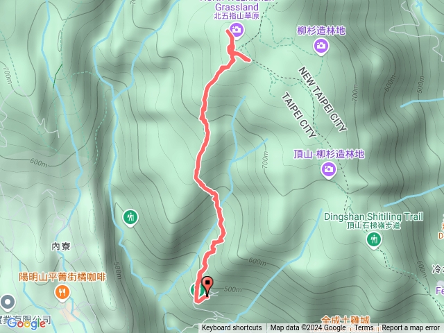 荷蘭古道上北五指山草原