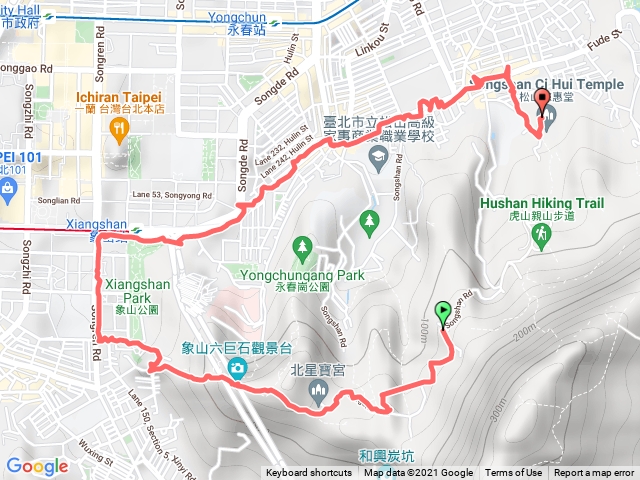 四獸山步道大環山